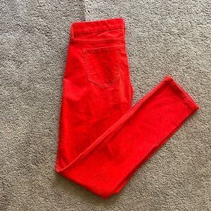 Banana Republic Skinny Corduroy Burnt Orange Pants Size 27